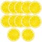 12Pcs Fake Lemon Slices Artificial - Fruit Party Decorations Fake Lemon Fruit Decorations for Party Lemon Kitchen Decoration - Simulation Yellow Lemon Home - 2 Inch Plastic Fruit Decor Kitchen